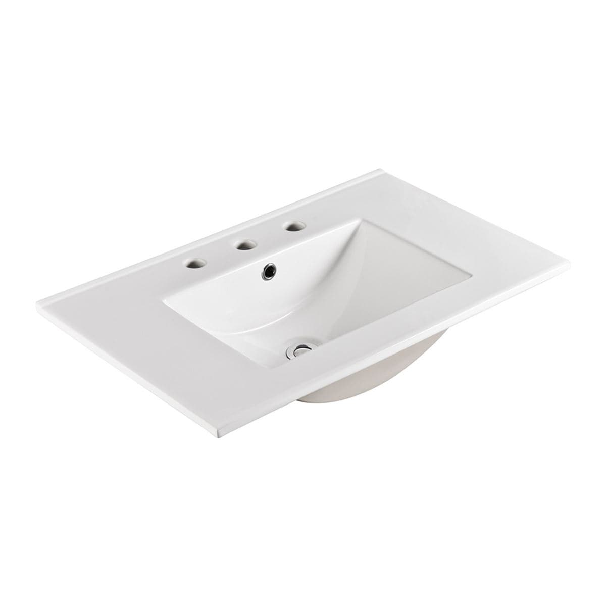 30 in. Single sink Ceramic top