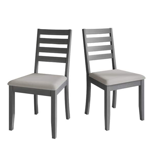 slide 2 of 21, CraftPorch Simple Timeless Wooden Dining Chairs (Set of 2) Grey