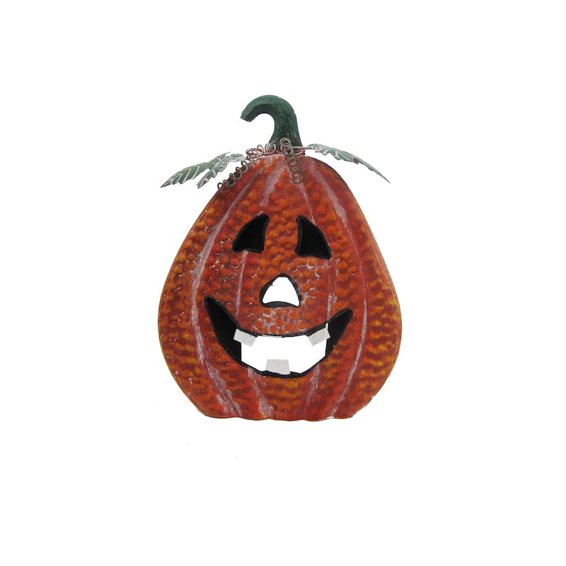 Set of 3 Metal Jack-O-Lantern Decorations