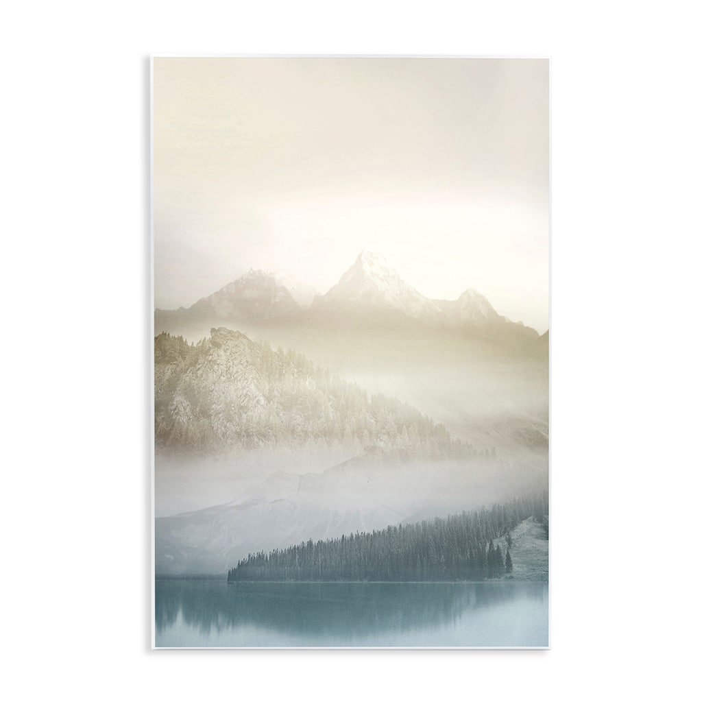 Stupell Vanilla Mountain Peaks View Wall Plaque Art Design By Gemma Bardot