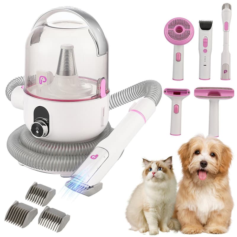 5-in-1 Pet Grooming Vacuum for Shedding Pet Hair - N/A