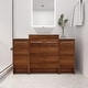 preview thumbnail 123 of 125, BNK 24/36/48/60 Inch Bathroom Vanity with Sink, Freestanding Bathroom Vanity with Soft Close Doors and Adjustable Shelf 48"x18" - BRE101