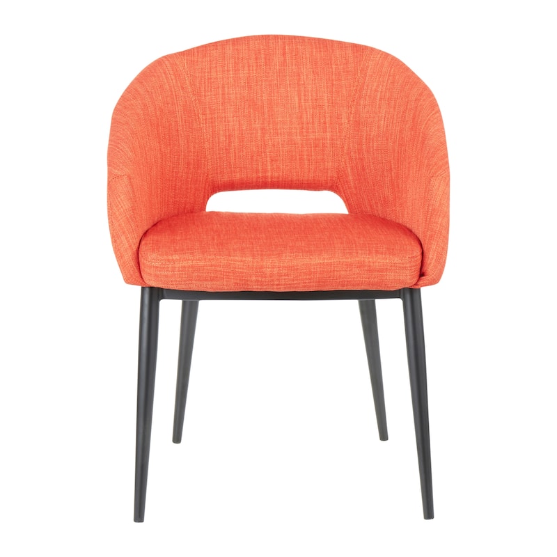 Carson Carrington Cullaville Upholstered Dining Chair - Orange Fabric