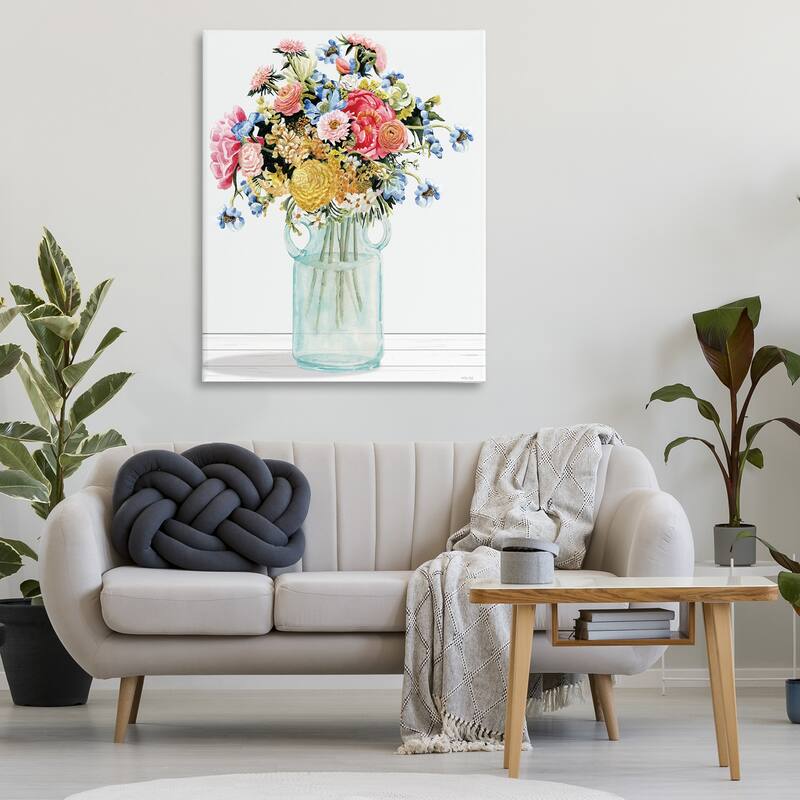 Stupell Country Classic Bouquet Canvas Wall Art Design By Cindy Jacobs
