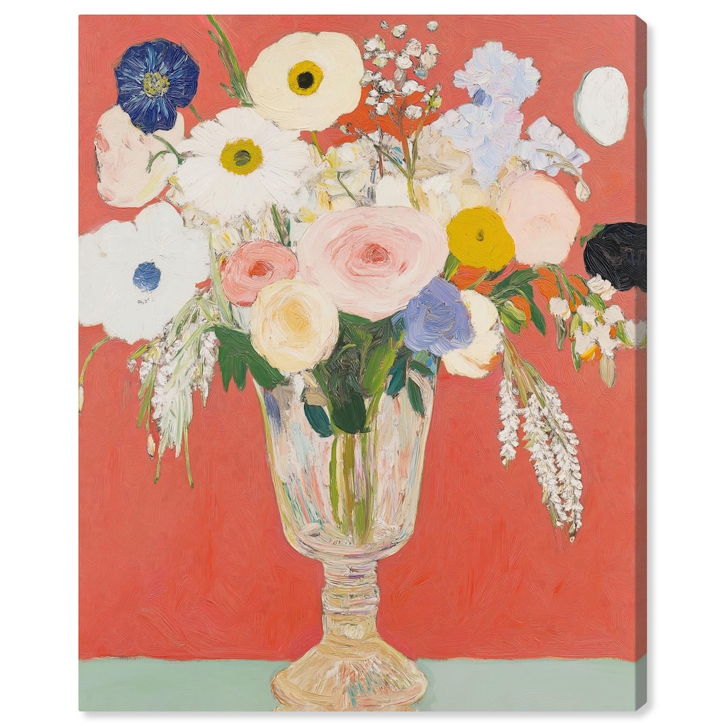 Anemones in a Vase II Canvas by Art Remedy, Gallery Wrapped
