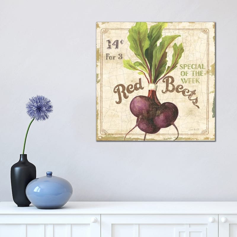 iCanvas "Red Beets (On Special III)" by Lisa Audit Canvas Print - 18x18x1.5