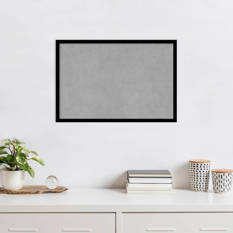 Amanti Art Black Gallery Deep Framed Magnetic Board