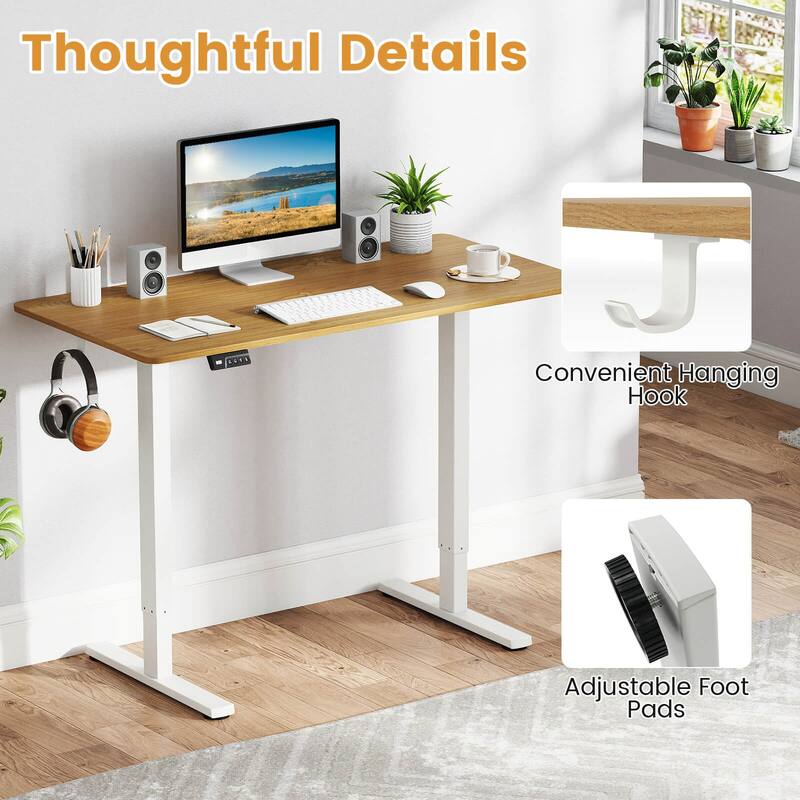 Costway Electric Standing Desk Frame with LED Display Memory Positions