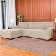 preview thumbnail 54 of 79, Subrtex 2-Piece L Shape Sofa Cover Stretch Sectional Left Chaise Cover