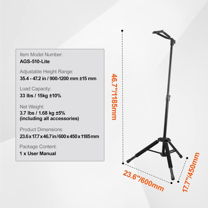 Tripod Guitar Stand for Guitar Acoustic Electric Classical Bass