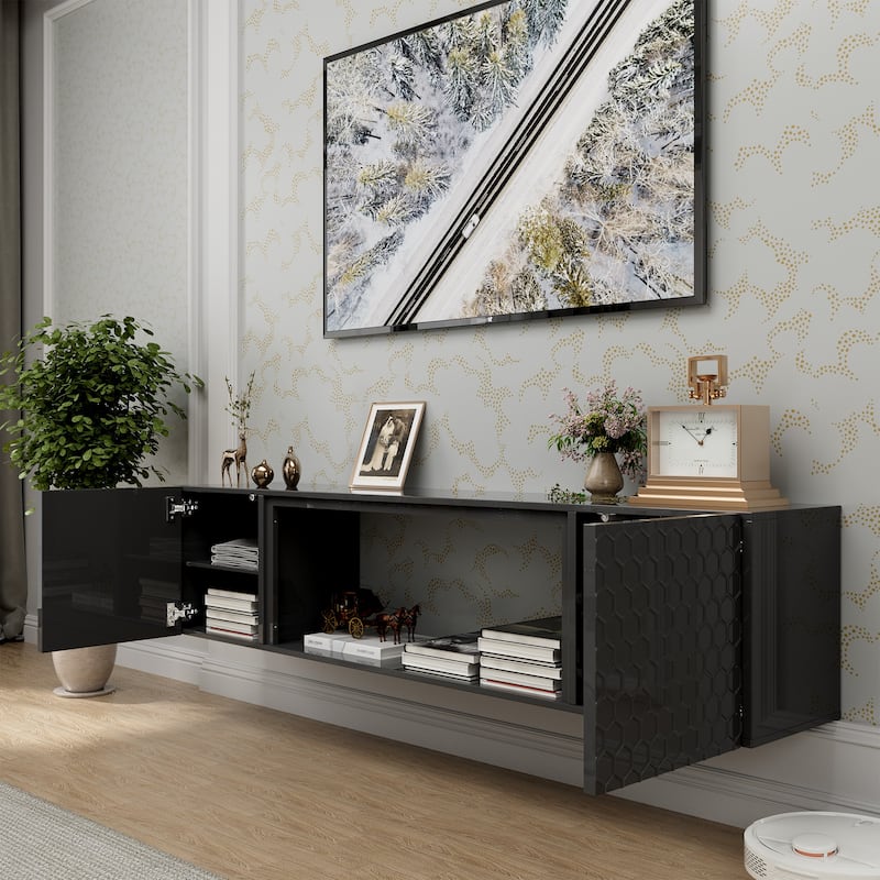 67" Wall Mount Floating TV Stand up to 80 in