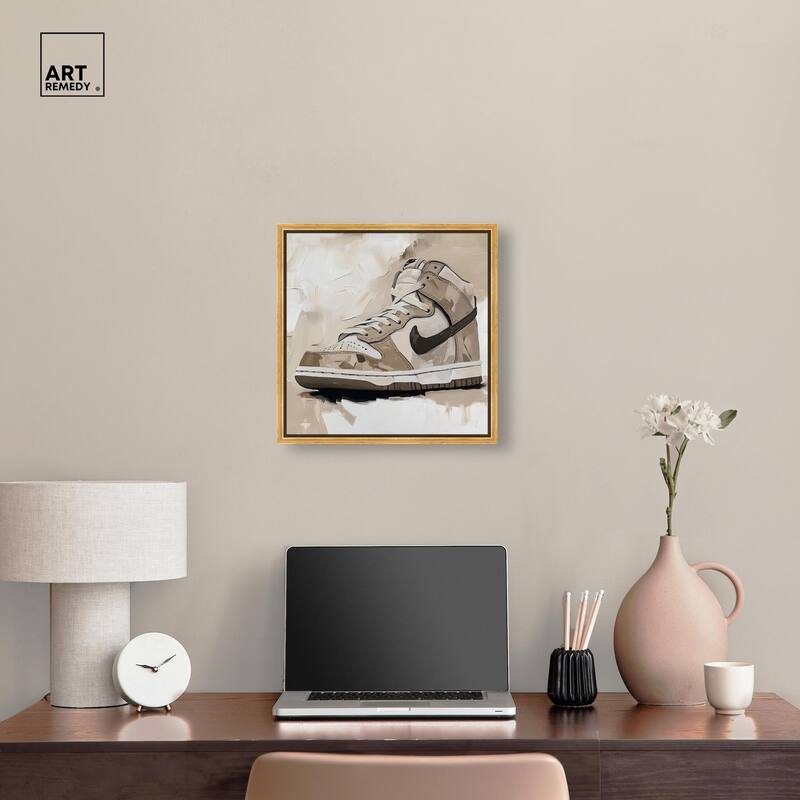 Light Tans Sneaker Canvas by Art Remedy