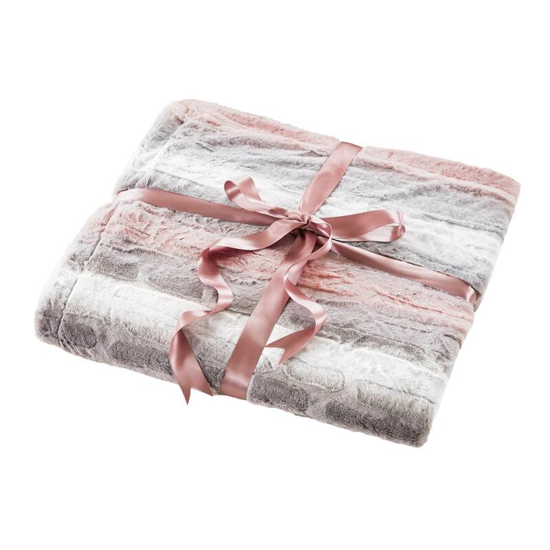 Madison Park Zuri Faux Fur Blanket