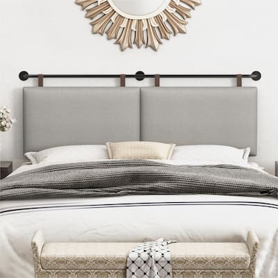 Wayna Wall Mount Upholstered Headboard,Flat Headboard, Quick Install