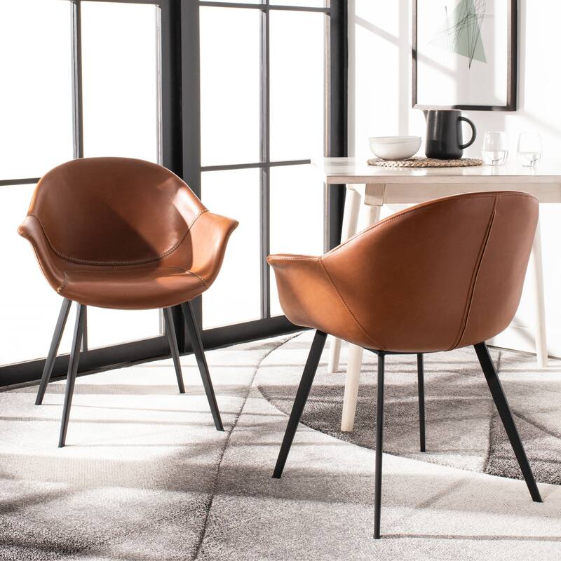 SAFAVIEH Dove Mid-Century Modern Tub Accent Chair (Set of 2) - 26" x 24" x 31.9" - 26" x 24" x 31.9" - 26Wx24Dx32H