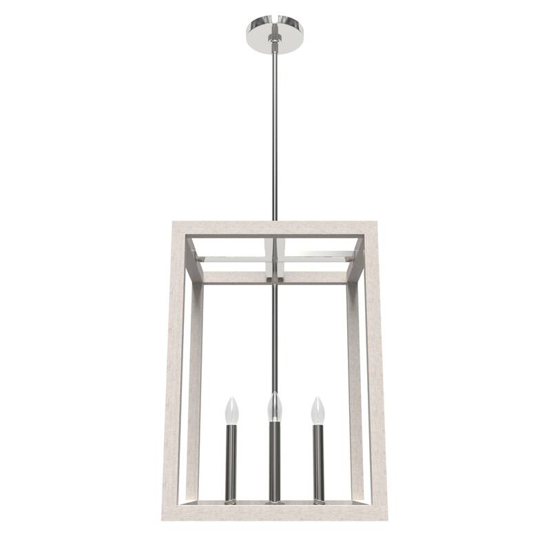 Hunter Squire Manor 15" 4-Light Pendant - Island, Dining Room, Entry - Modern Farmhouse, Transitional, Candle, Caged