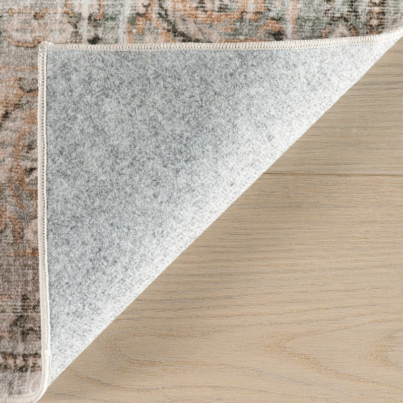 Nuloom Barilas Bordered Traditional Washable Area Rug
