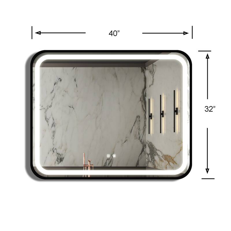 40X32 inch Bathroom Led Classy Vanity Mirror