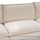 preview thumbnail 5 of 13, L-Shaped Corduroy Corner Sofa with Storage Armrest Cushions, Modular Cloud Sofa, 3-Seat Sectional