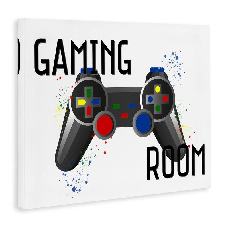 Stupell Gaming Room Modern Controller Canvas Wall Art Design By Kim Allen