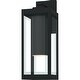 preview thumbnail 5 of 3, Earth Black LED Outdoor Wall Lantern from the Westover Collection