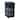 Homz Tall Solid Plastic 4 Drawer Medium Storage Cart with Caster Wheels, Black - 1 Pack
