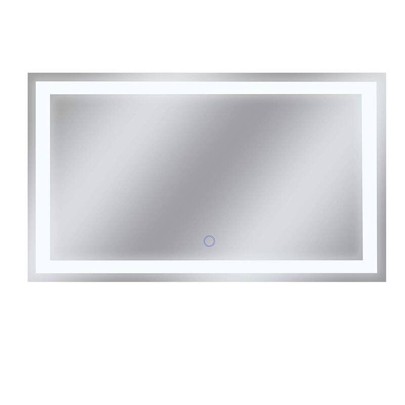 Dyconn Faucet Edison Wall-mounted LED Backlit Tri-Color Mirror - Clear