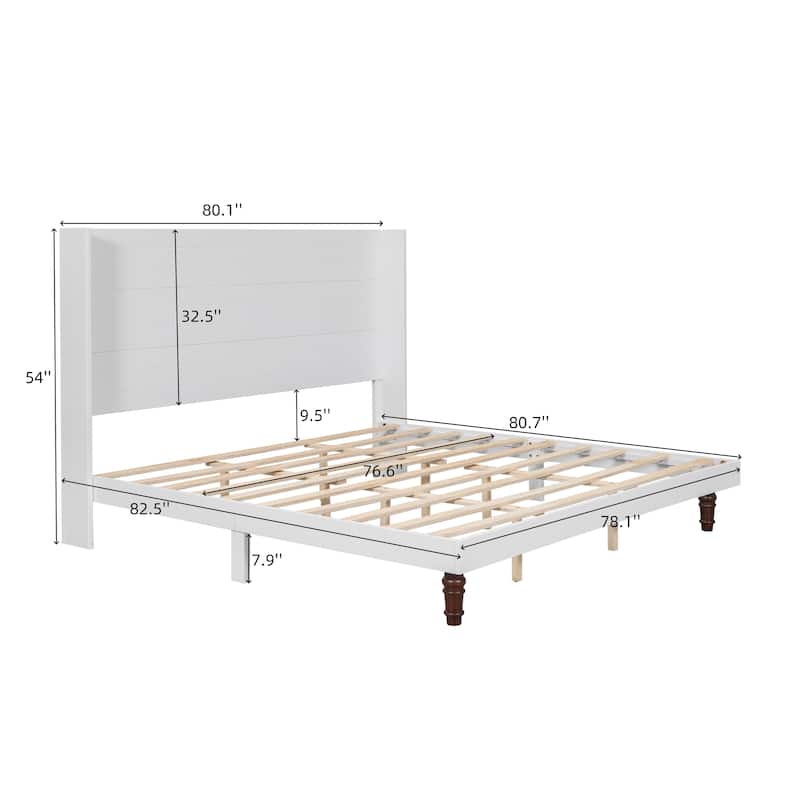 Stylish High Headboard Bed