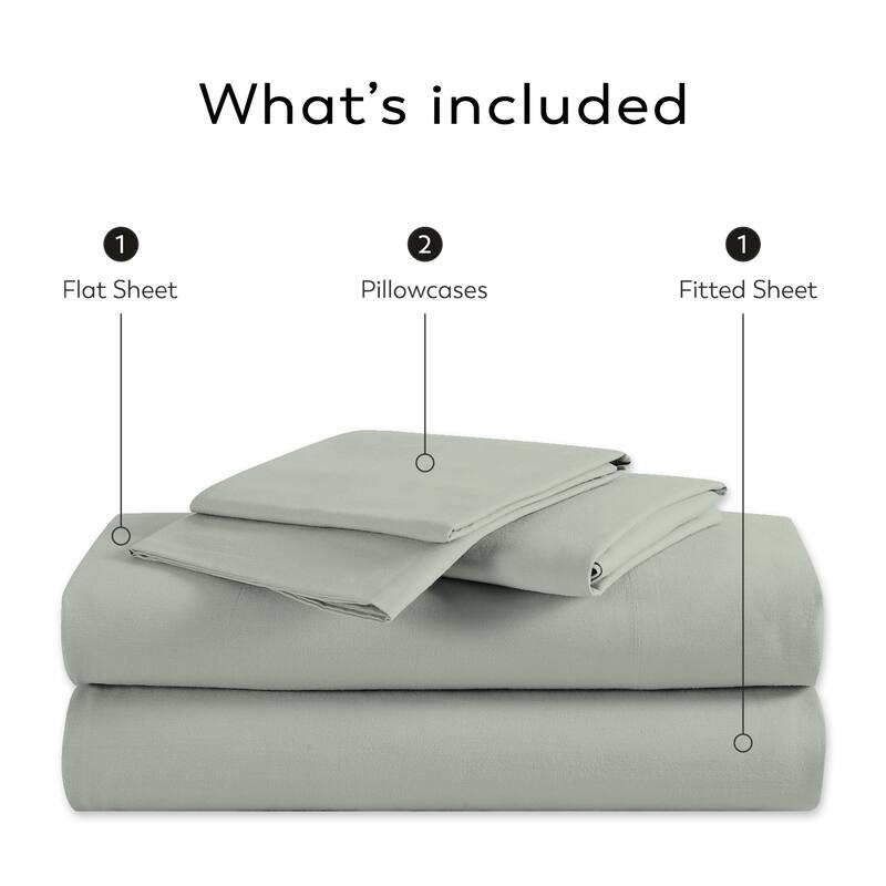 Purity Home Cotton Breathable And Lightweight Deep Pocket Sheet Set