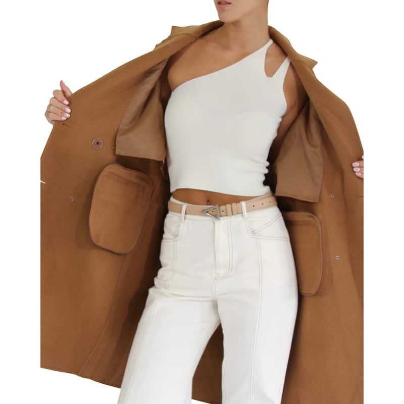 Amnesia Wool Blend Oversized Coat