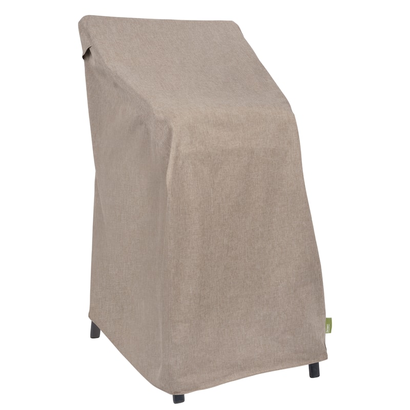 Modern Leisure® Garrison Stackable/High Back Bar Chair Cover, Waterproof, 27"L x 27"W x 49"H, Sandstone, 2-Pack
