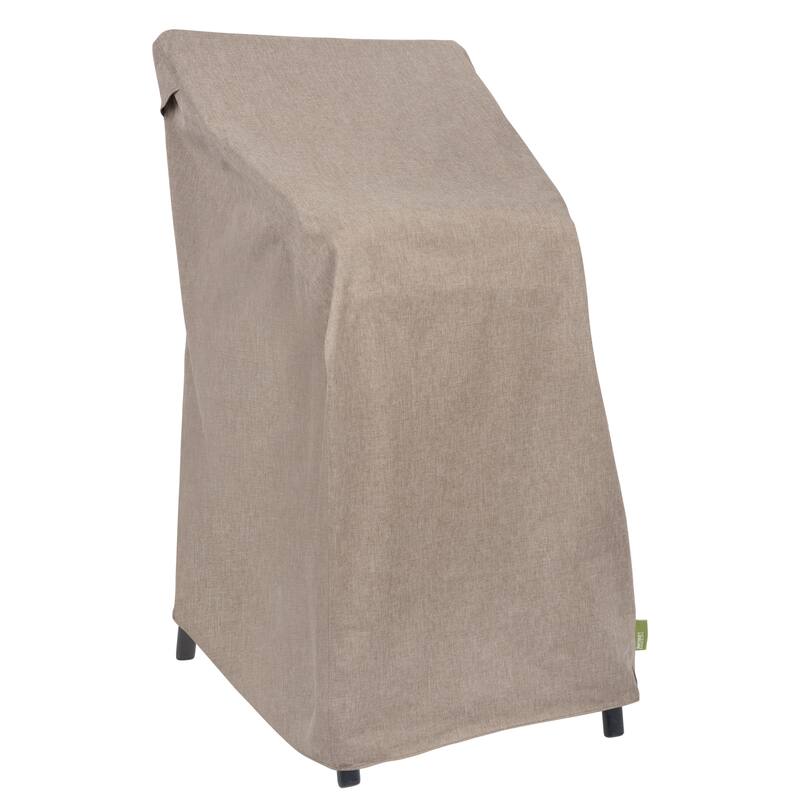 Modern Leisure® Garrison Stackable/High Back Bar Chair Cover, Waterproof, 27"L x 27"W x 49"H, Sandstone
