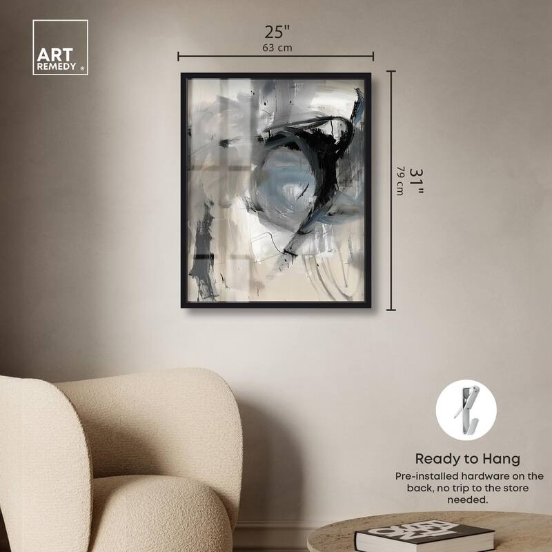 Scribbled Energy II Shadowbox by Art Remedy