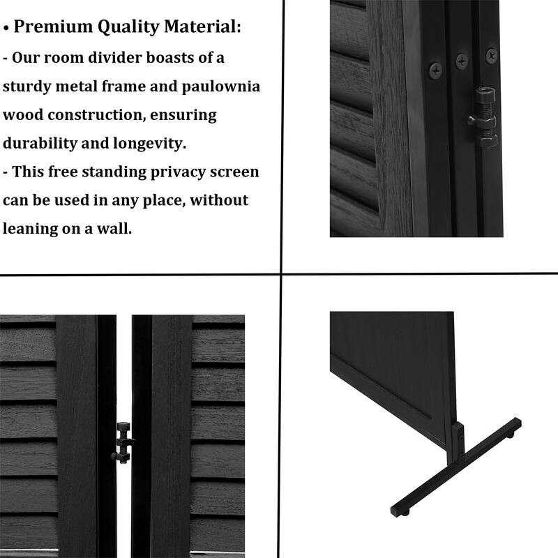 Wood Folding Privacy Screen Room Divider