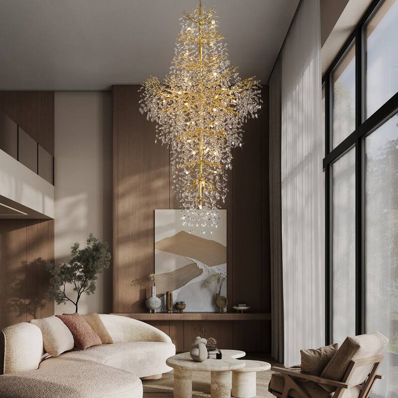 KAYLA 39.3-90.5in HorseshoeMountain ShapeChandelier