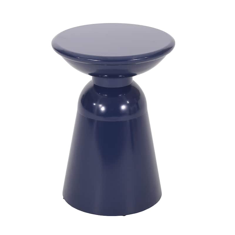 Roomfitters Serenita Outdoor Iron Side Tables with Flared Design, Accent Patio End Tables Set of 2