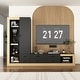 preview thumbnail 3 of 17, Media Console Multi-Functional TV Stand Storage Unit with LED Lighting