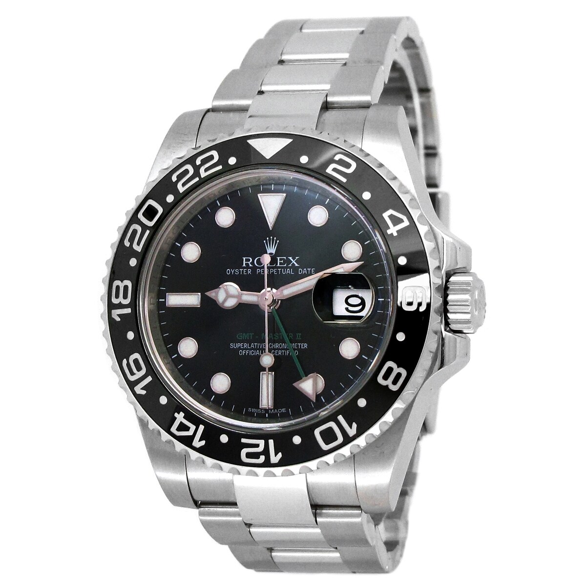 Pre-owned 40mm Rolex Stainless Steel GMT-Master II Watch - 7 inches - 7  inches - Overstock - 33606181