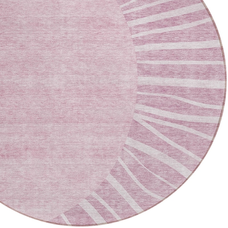 HomeRoots Abstract Transitional Rectangle Outdoor Rug
