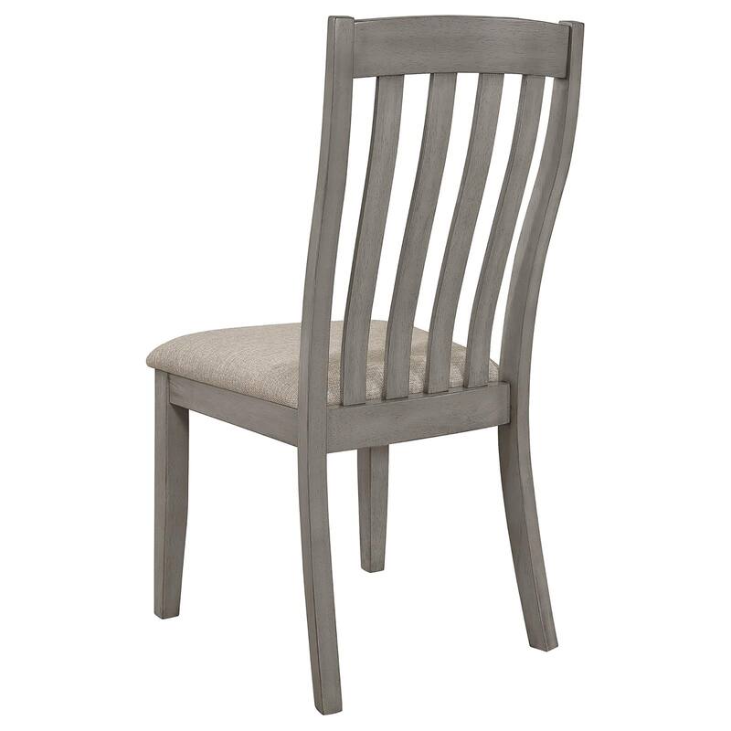 Padded Side Chair,Dining Chair with Wooden Legs (Set of 2)