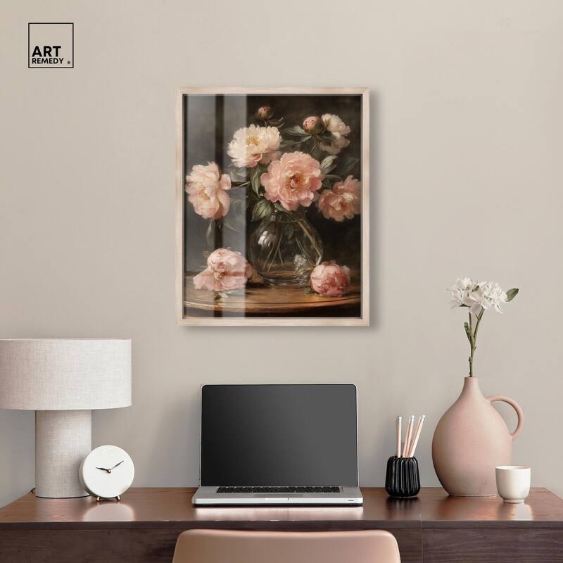 Vintage Velvet Vase Shadowbox by Art Remedy