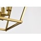 preview thumbnail 10 of 11, 4-Light 12 in. Gold Cage Lantern Farmhouse Semi-flush Mount