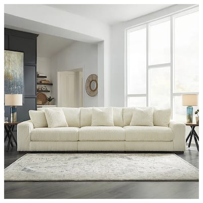 Signature Design by Ashley Lindyn Ivory 3-Piece Sofa - 137" W x 43" D x 38" H