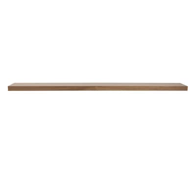 HomeRoots 43" Brown Wooden Wall Mounted Floating Shelf