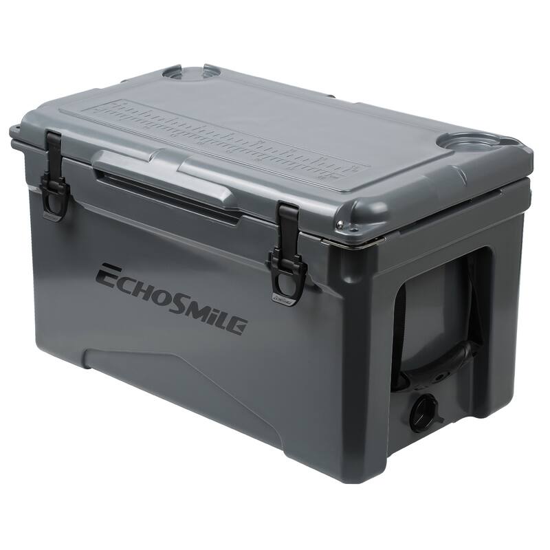 EchoSmile 40 qt. Rotomolded Cooler - Grey