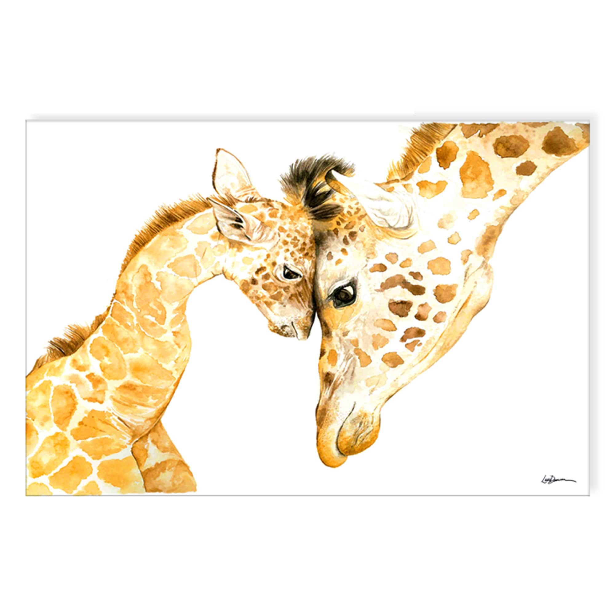 Giraffe And Baby Decorative Tile Unique Animal Gifts Giraffe And Baby Ceramic Tile Giraffe Lover Gift