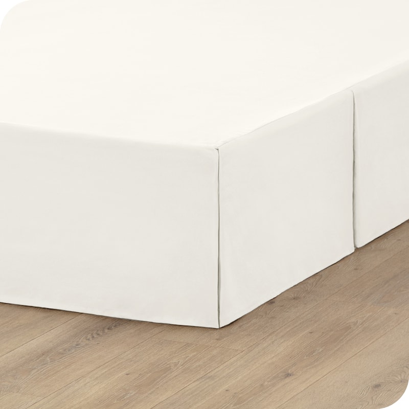Bare Home Pleated Bed Skirt - 15-Inch Tailored Drop Easy Fit