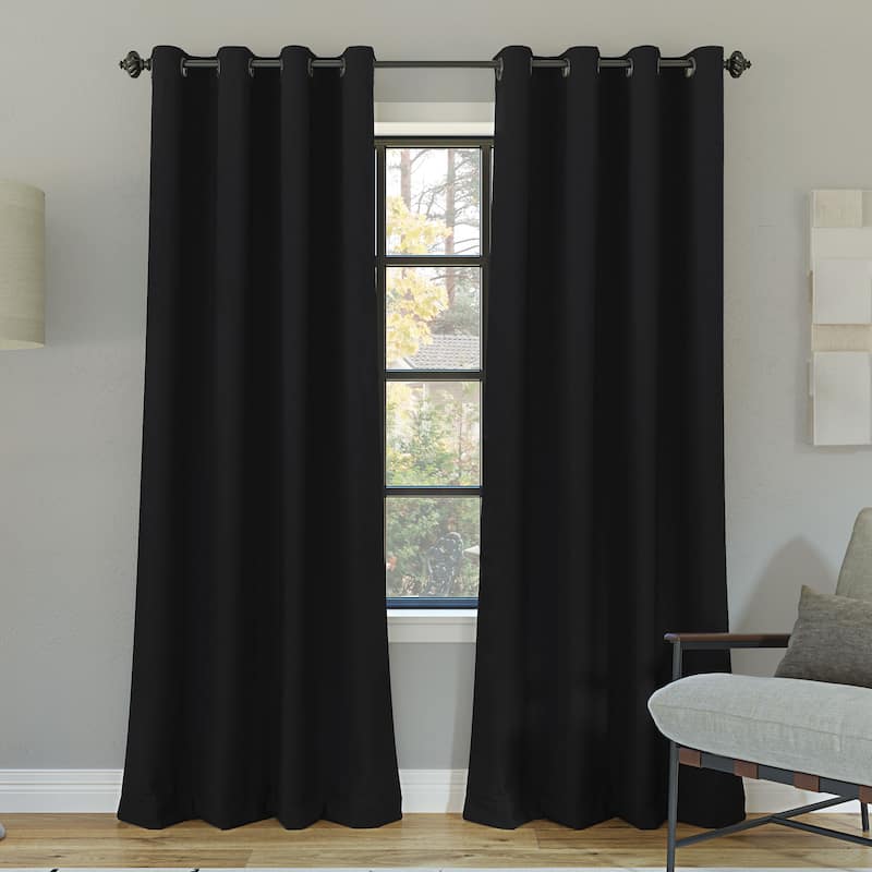 Sun Zero Oslo Theater Grade Extreme Total Blackout Grommet 1-Piece Curtain Panel, Single Panel