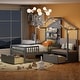 preview thumbnail 12 of 16, Twin Size House Bed with Upholstered Sofa, House Bed with Charging Station, Wireless Charging, Shelves and Two Drawers