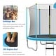 preview thumbnail 3 of 5, Trampolines 8FT Round Trampoline with Enclosure